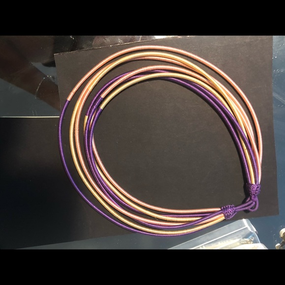 Multi Layered Cord Necklace - Picture 2 of 5